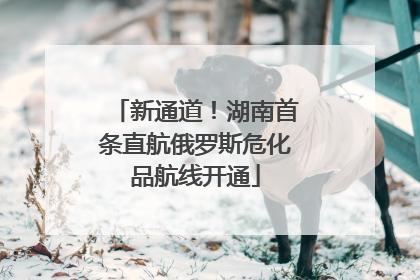 新通道！湖南首条直航俄罗斯危化品航线开通